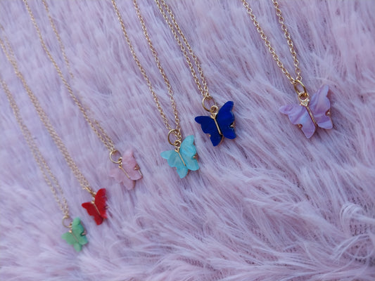 Mini Butterfly Chain Necklace