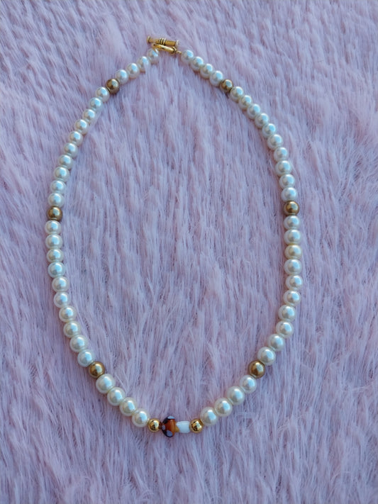 Mini Mushroom Pearl Necklace