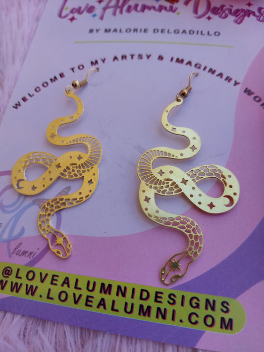 Serpiente 18K Gold Plated Earrings