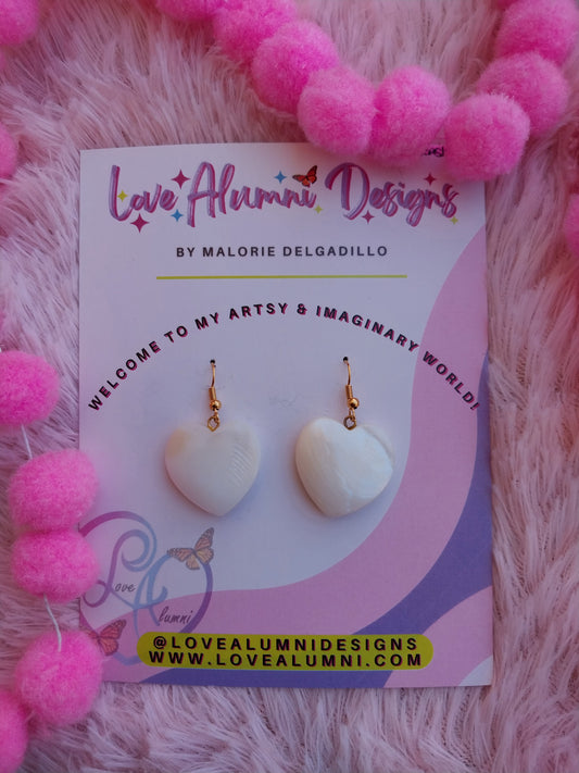 Seashell Heart Earrings