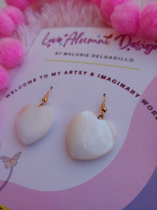 Seashell Heart Earrings