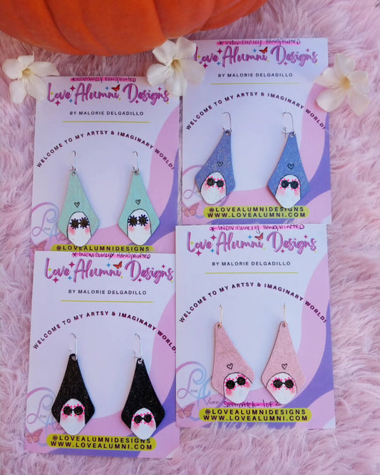 Mean Ghouls Handpainted Earrings