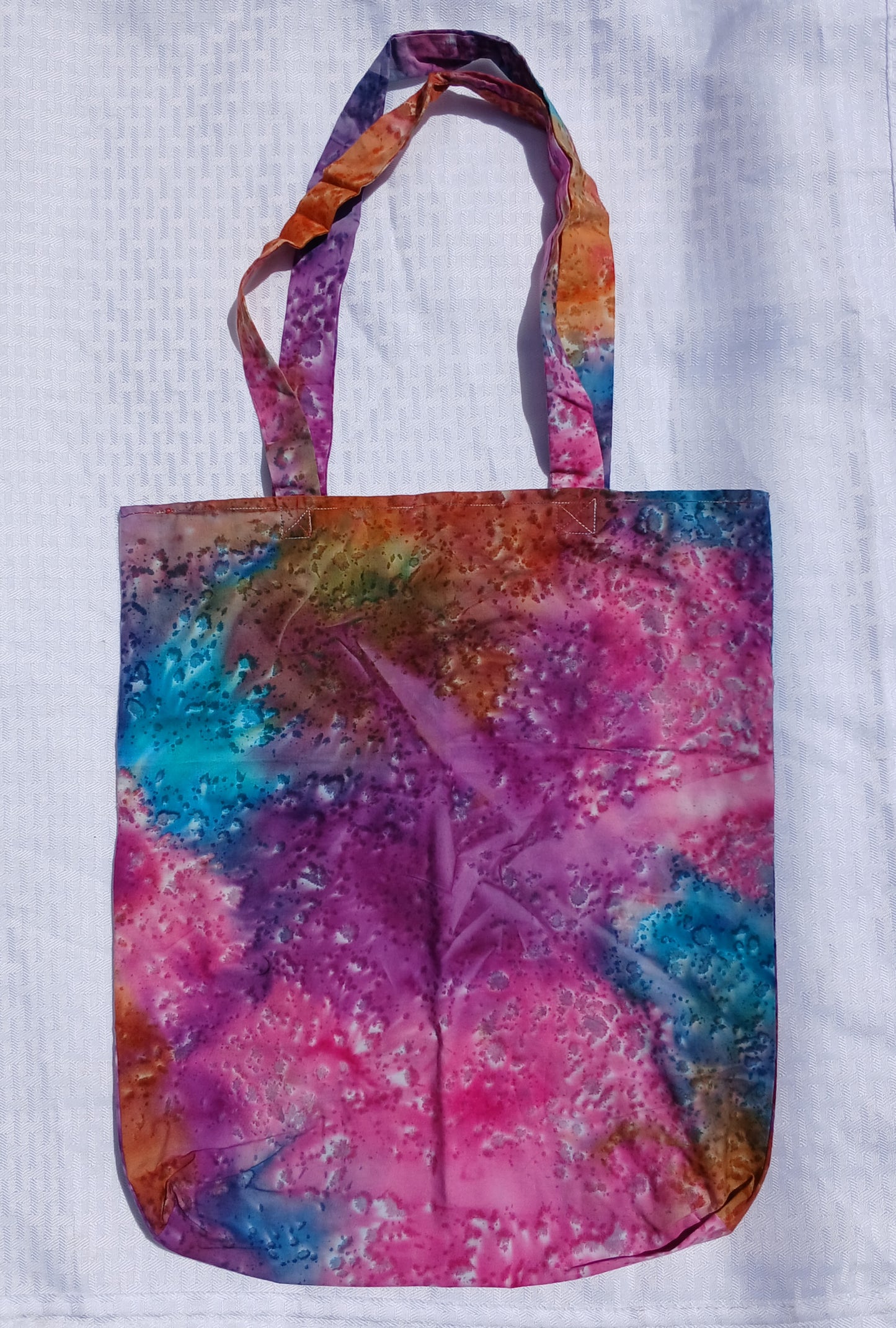 Watercolor Handcrafted Tote Bag Sustainable Fabric