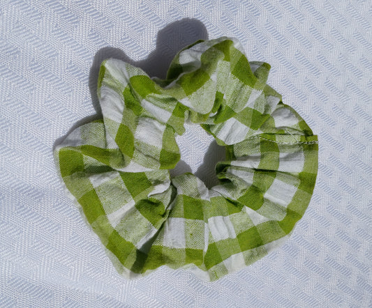 Gingham Scrunchie Sustainable Fabric