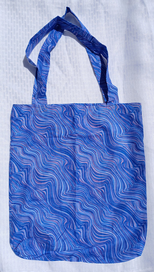 Wave Handcrafted Tote Bag Sustainable Fabric