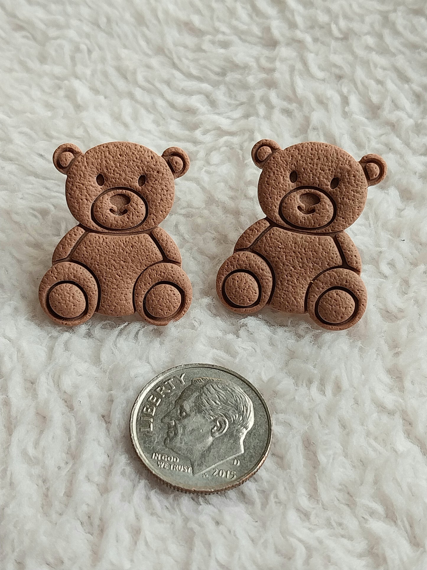Mini Cozy Bear Stud Earrings