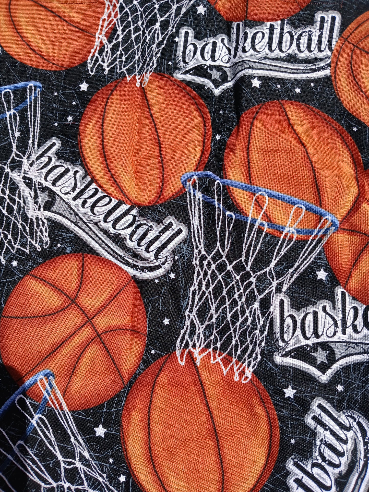 Basketball Handcrafted Tote Bag Sustainable Fabric