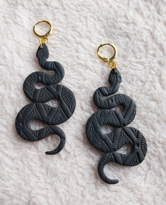 18K Gold Plated Desert Snake Earrings
