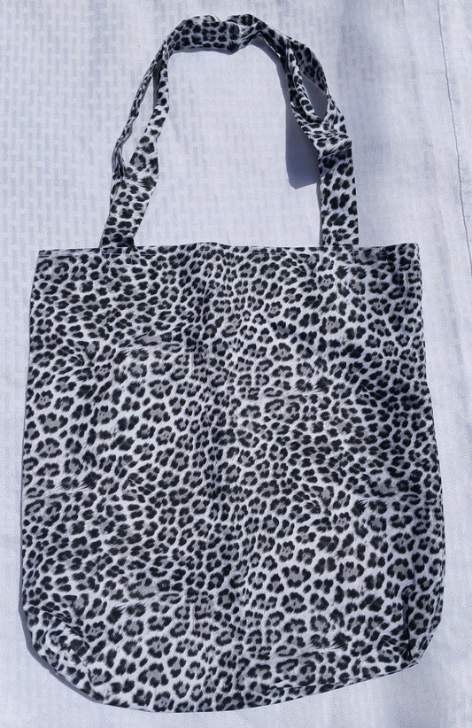 Leopard Handcrafted Tote Bag Sustainable Fabric