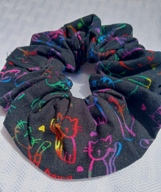 Cat Lady Scrunchie Sustainable Fabric