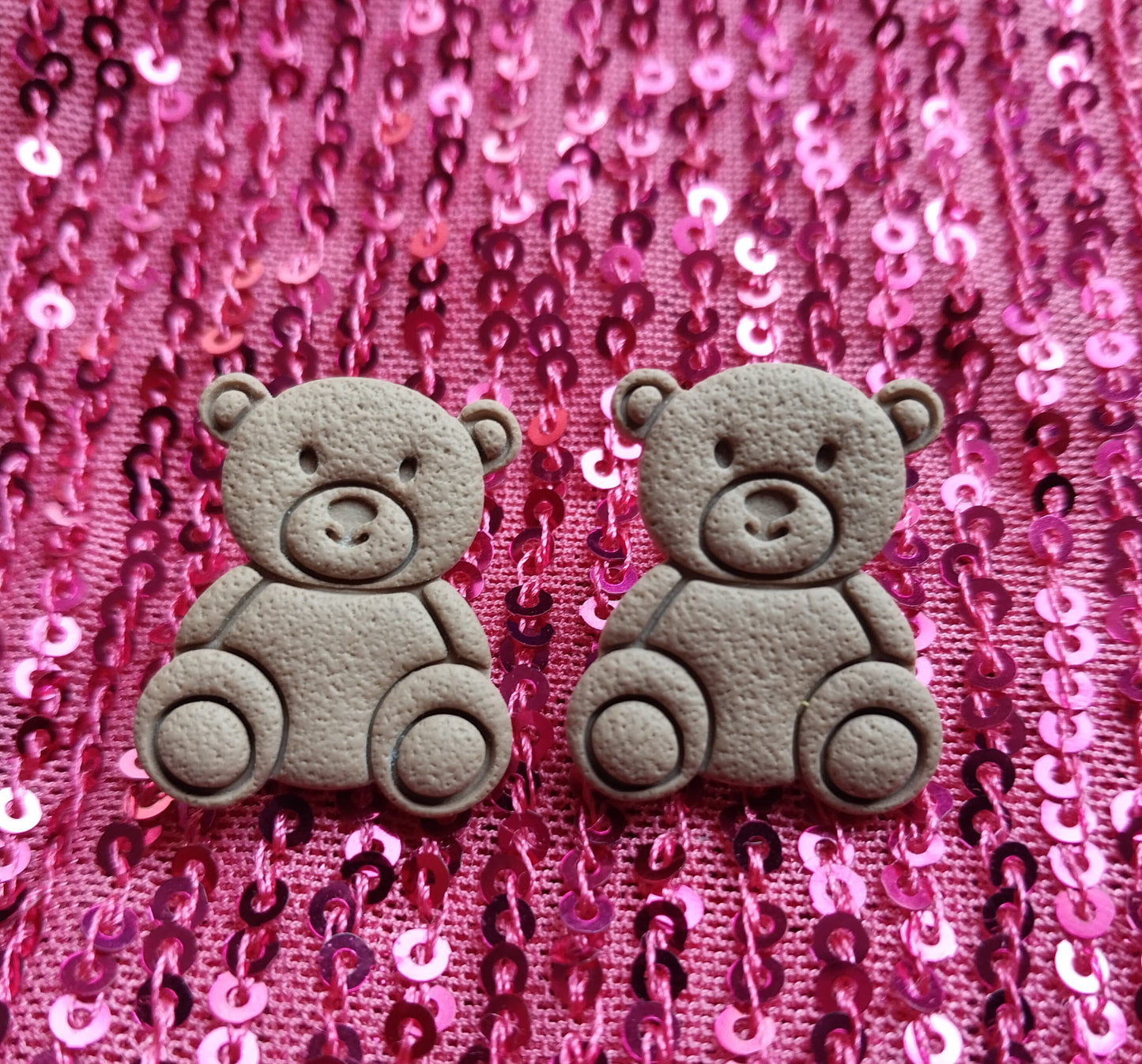 Mini Cozy Bear Stud Earrings
