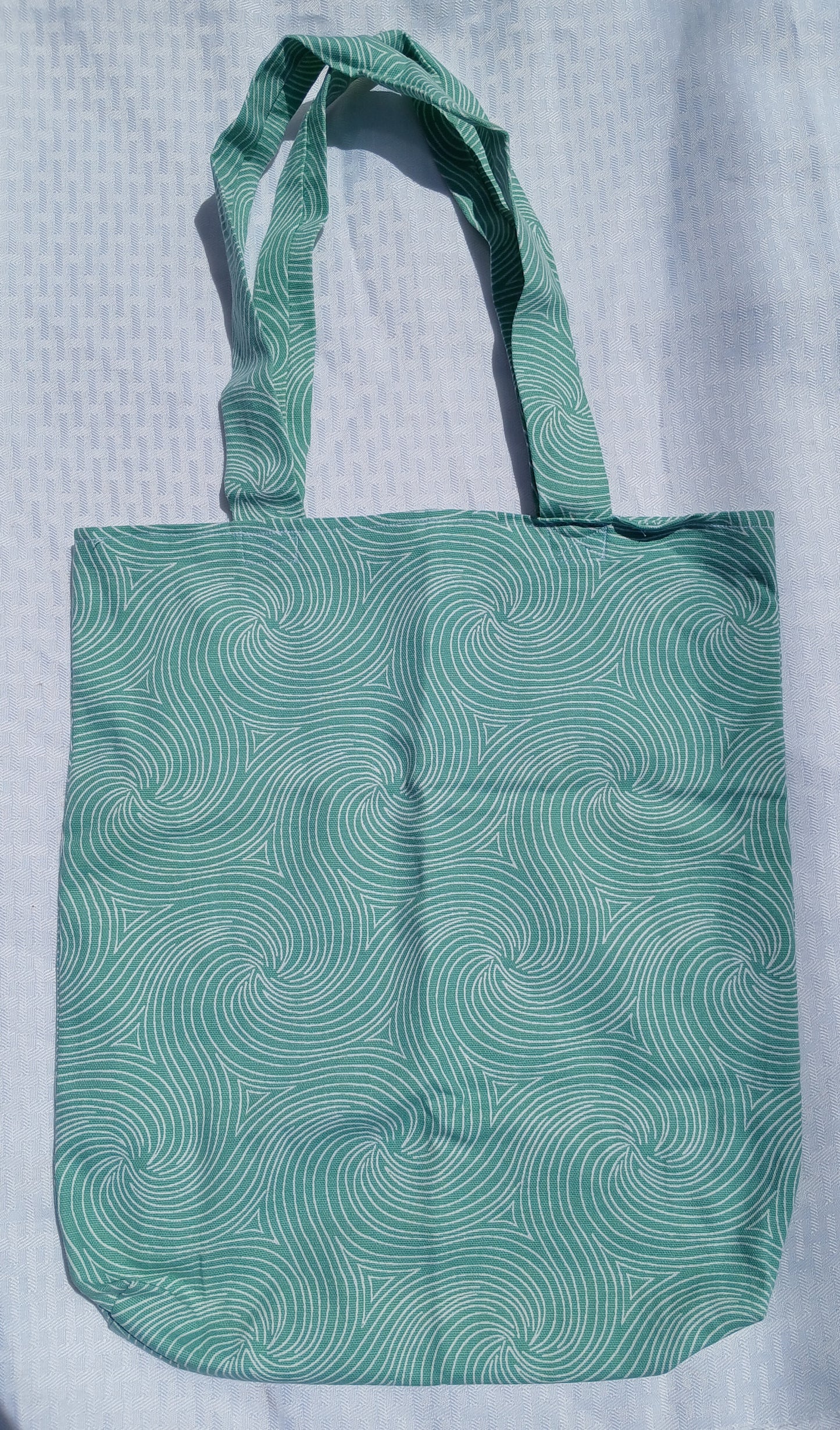 Swirl Handcrafted Tote Bag Sustainable Fabric