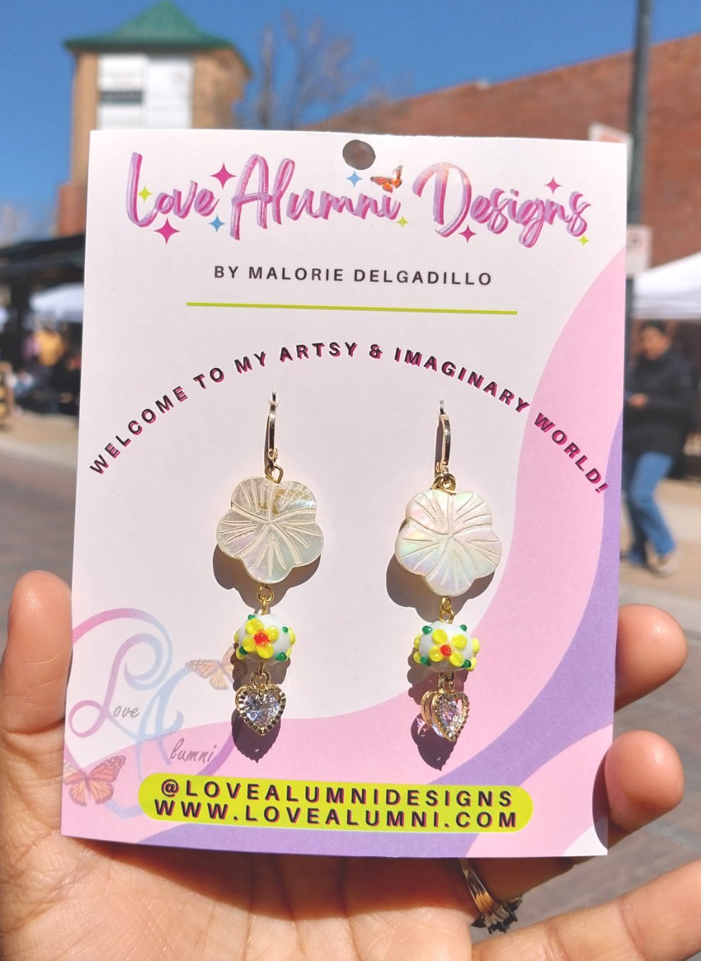 Abalone Florals Earrings