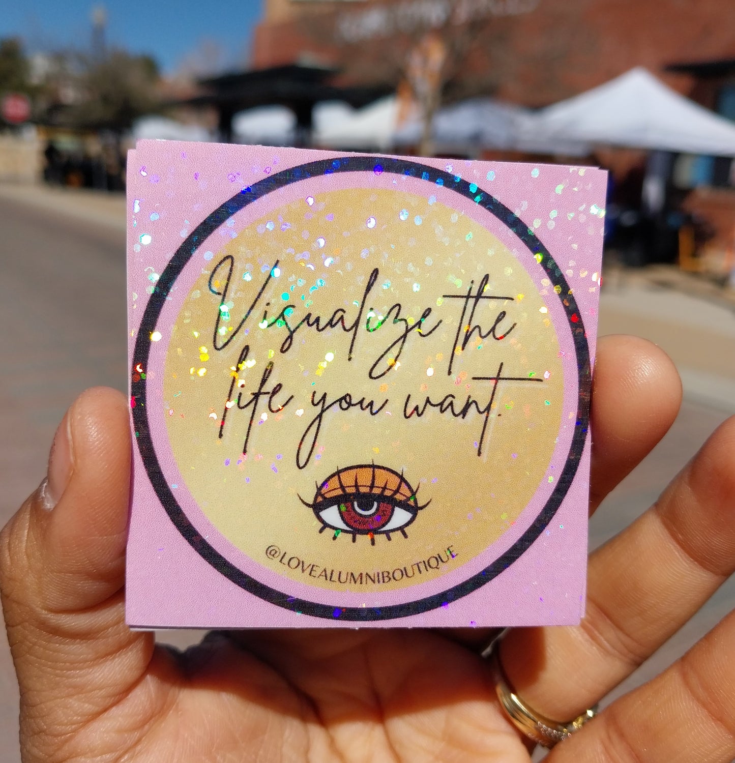 Visualize The Life You Want Sticker