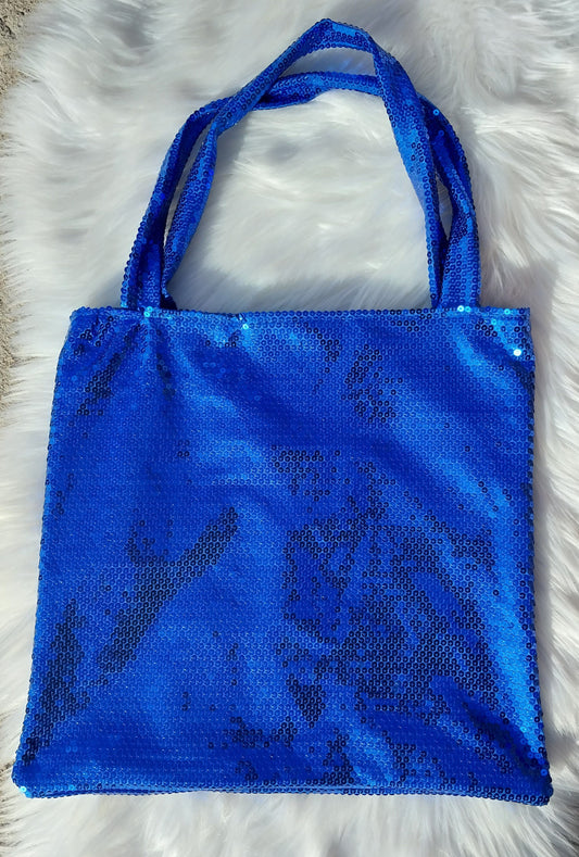 Sustainable Fabric Blue Beauty Tote Bag