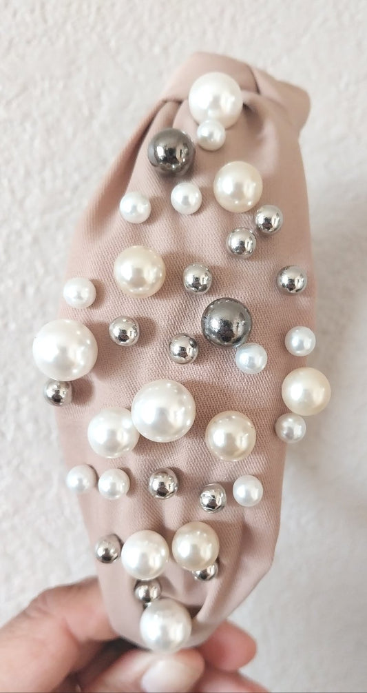 Blush Pearl Embellished Headband