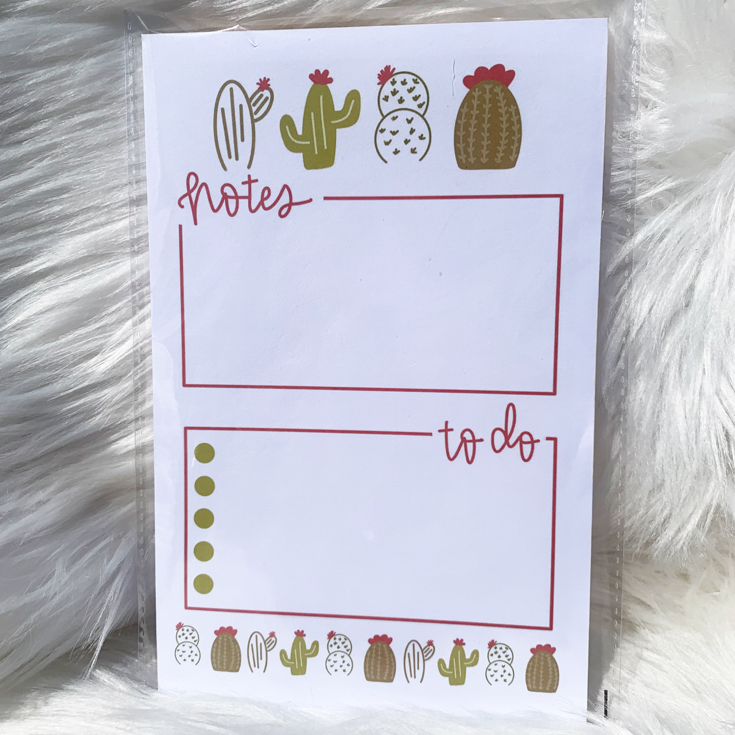 Cactus Party Notepad
