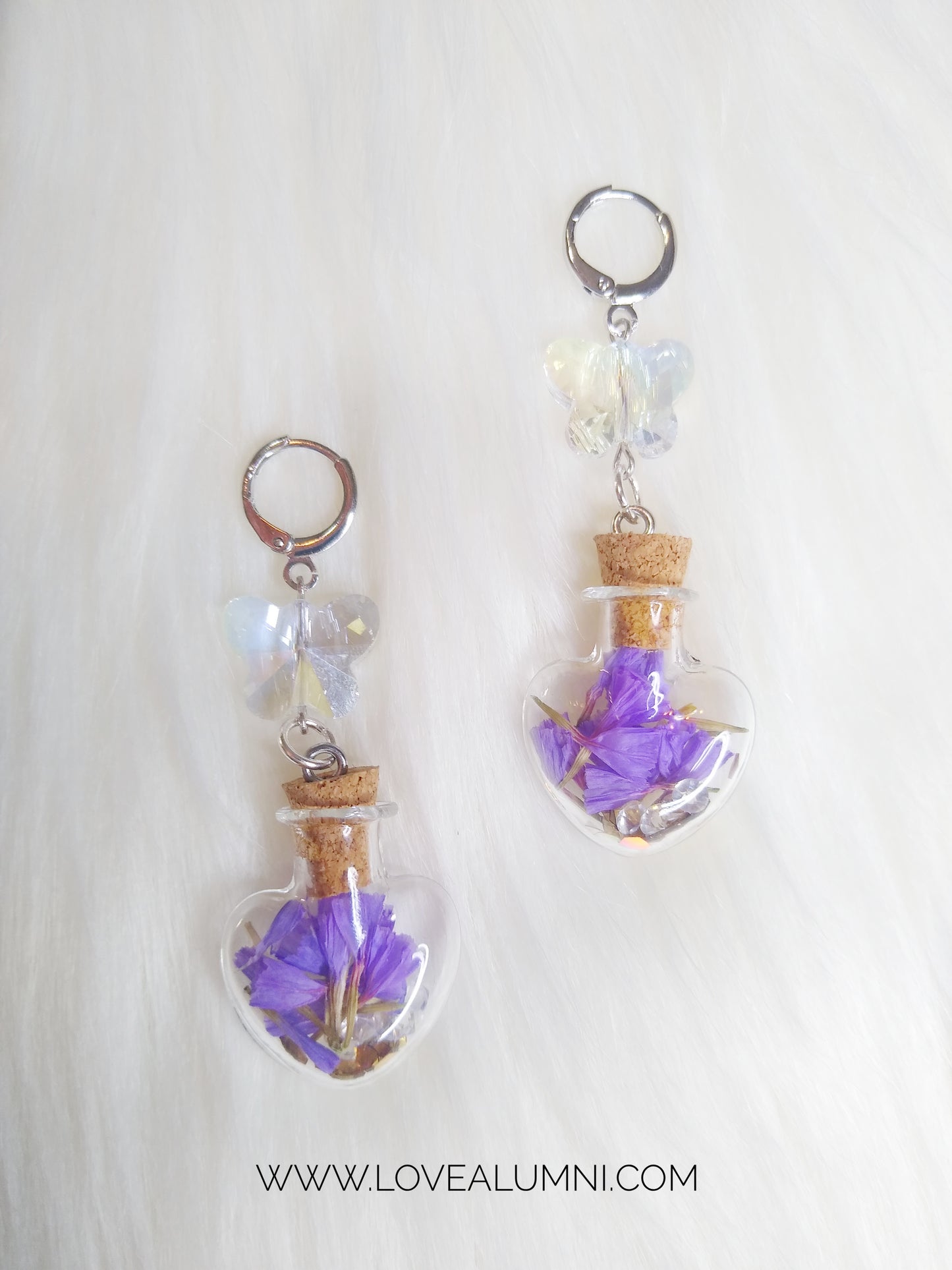 Florecitas Glass Vial Earrings