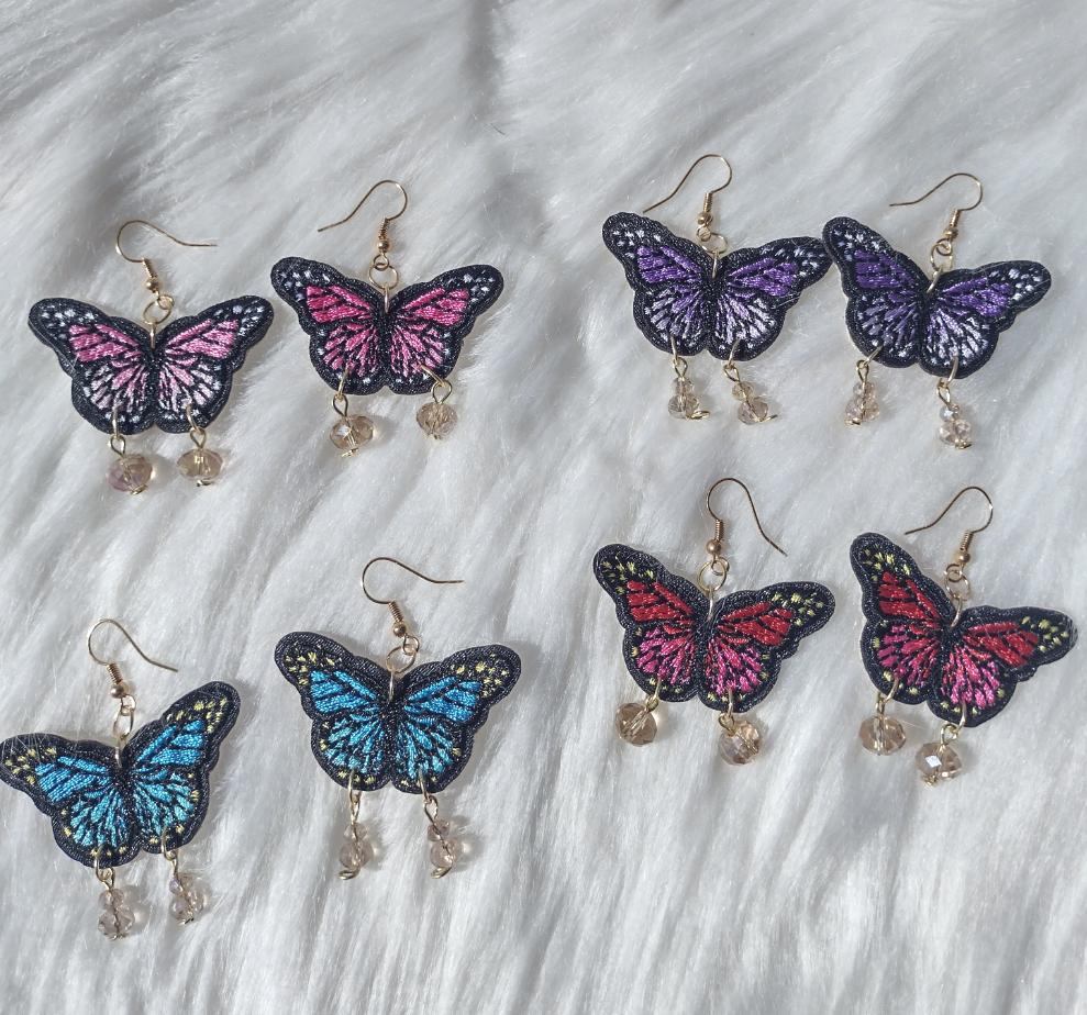 Monarch Dreams 18K Gold Plated Butterfly Earrings