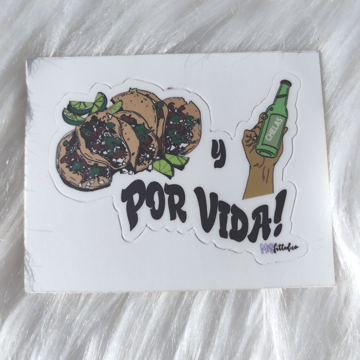 Tacos y Chelas Sticker