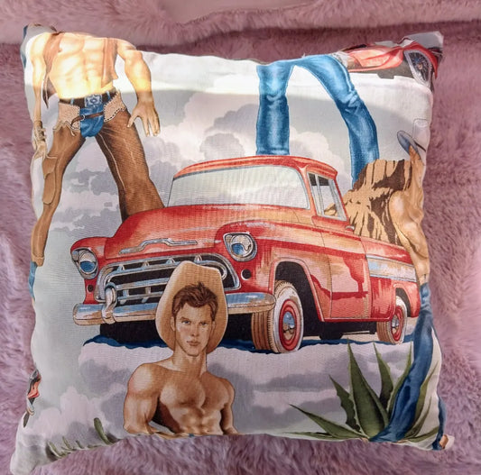 Cowboy Cutie Handcrafted Pillow